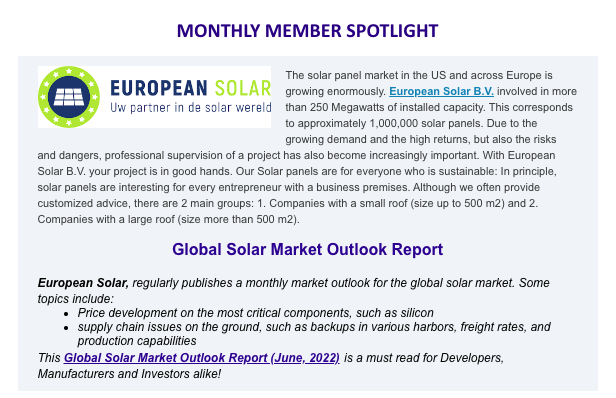 European Solar Chamber Of Commerce